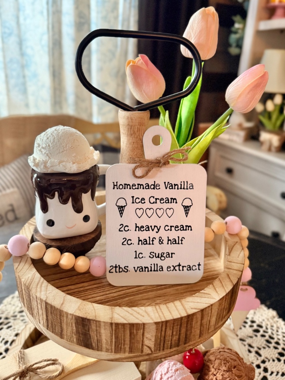 Ice Cream 16 piece Farmhouse display set - Picture 2 of 3